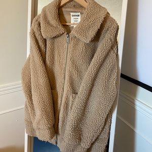Garage teddy bear sherpa jacket